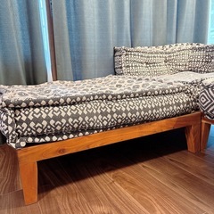 a.depeche(アデペシュ) ブロックマルチソファ　ウッドベース付きの画像