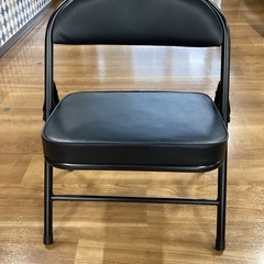 折りたたみチェア(黒)【町田市再生家具】1206Bの画像