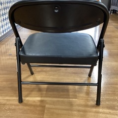 折りたたみチェア(黒)【町田市再生家具】1206Bの画像