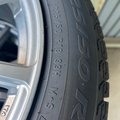 スタッドレスタイヤ　4本　ホイール付き　ヴェルファイアの画像