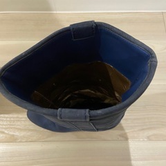 銀座かねまつ／スエードロングブーツネイビー・高ヒール・スリムフィットの画像