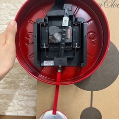 （お話中）【訳あり】BRUNOゆっくり振り子クロック　レッドの画像