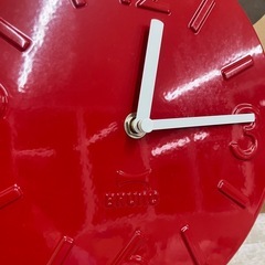 （お話中）【訳あり】BRUNOゆっくり振り子クロック　レッドの画像