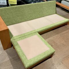 【愛品館 市原店】柏木工｜エレス｜オーク材｜オットマン付3人掛けソファの画像