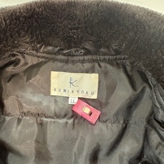 KUMIKYOKU ブラック キルティングコート の画像