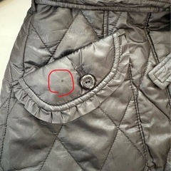 KUMIKYOKU ブラック キルティングコート の画像