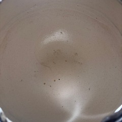 【花器】美杉 作　白釉 丸型花器　個性的デザイン　生け花／インテリアの画像