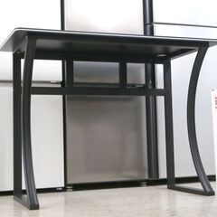 ゲーミングデスク 幅100cm ブラック PCデスク パソコンデスク 黒 ☆ 札幌市 北区 屯田 の画像