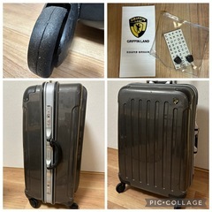 スーツケース(キャリーケース) キャスターカバー破損ありの画像