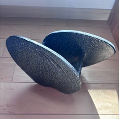 黒釉 花器／フラワーベース　模様入りデザイン　陶器の画像