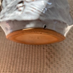 【花器／花瓶】白釉・テクスチャーデザイン　高さ約32cmの画像