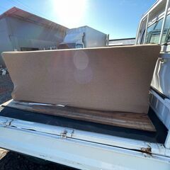 ソファベッド カバー付 190-100-35cmの画像