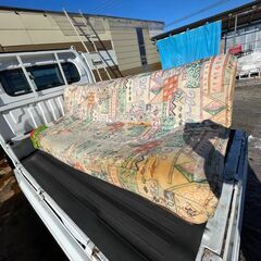 ソファベッド カバー付 190-100-35cmの画像