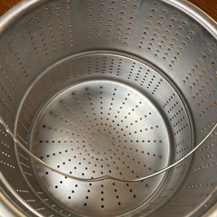 ステンレスパスタ鍋　蒸し器にもなりますの画像