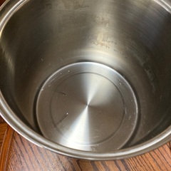 ステンレスパスタ鍋　蒸し器にもなりますの画像