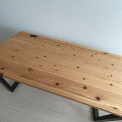 kanademono   テーブル　無垢　アイアン脚の画像