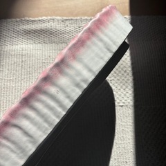 いけばな 花器　楕円形ロング　ピンク縁　生け花　フラワーベース　オブジェの画像