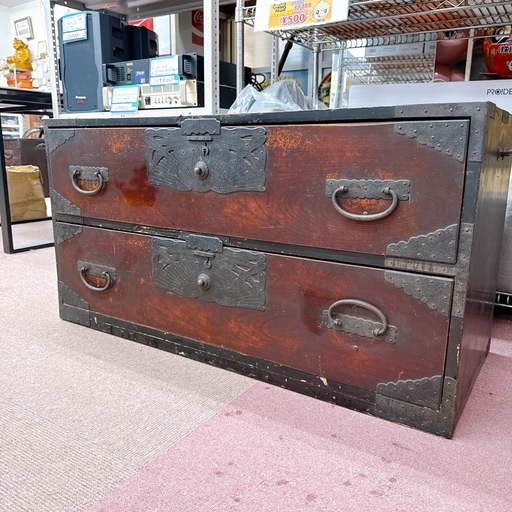 和箪笥｜時代箪笥｜帯金具｜アンティークチェスト