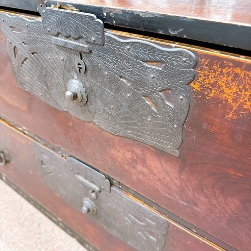 和箪笥｜時代箪笥｜帯金具｜アンティークチェスト