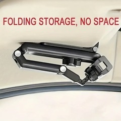 A⭐️新品・未使用・未開封⭐️車用サンバイザーモバイルホルダー🟪360度回転🟪ABS素材🟪私も使用しています。正面に設置できるため、よそ見をせずに運転できますので、運転に支障をきたしません。たいへん重宝しています🟪の画像