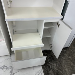 横幅90cm✨大きいレンジが入る！レンジボード🌸他にもキッチン収納あります！の画像