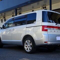 即乗りＯＫ 1オーナー 27年式 デリカD5 クリーンディーゼルターボ ナビ フルセグTV Bluetooth フリップダウンモニター バックモニター 両側パワスラ スマートキー シートヒーター クルコン HID ETCの画像