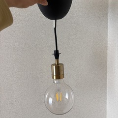 🔌点灯確認済◎ ペンダント用電球＋吊りコードセット／すぐ使えるの画像