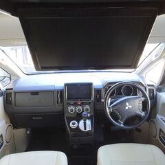 即乗りＯＫ 1オーナー 27年式 デリカD5 クリーンディーゼルターボ ナビ フルセグTV Bluetooth フリップダウンモニター バックモニター 両側パワスラ スマートキー シートヒーター クルコン HID ETCの画像