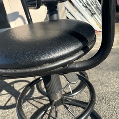 カウンターチェア☆黒☆2脚☆高さ調整可能の画像