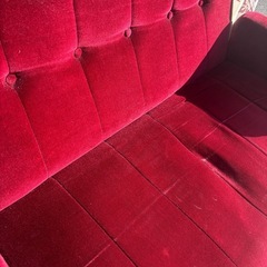 高 レトロソファー 2人がけ ラブソファの画像