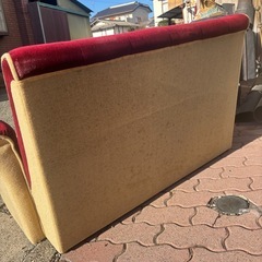 高 レトロソファー 2人がけ ラブソファの画像