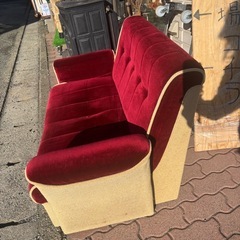 高 レトロソファー 2人がけ ラブソファの画像