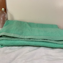 ☺️毛布 S 掛毛布146✖️188cm   一枚貼り  黄緑色  ゼンシン毛布の画像