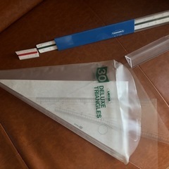 木製製図板、三角スケール２種の画像