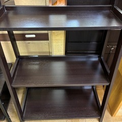 【ジャングル深井店】★ラック ブラウン 茶 家具 収納家具 簡易クリーニング済 堺市 深井 【FU3040】の画像