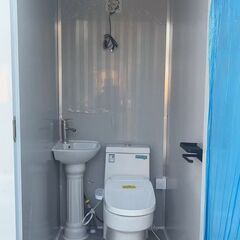 【価格破壊！】ウォシュレット付き 屋外設置OKユニットトイレ🚽新品✨3サイズ展開・即日設置可能！㉓の画像