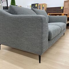 A-749【リユースのサカイ野々市店】ジモティ来店特価‼ ２人用ソファー グレー 布地 クリーニング済みの画像