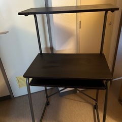 パソコンデスク　キャスター付きの画像