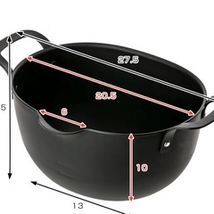 日本製　アイカタ 鉄製 揚げ鍋 PD3023 燕三条 楕円形の画像