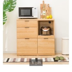 ニトリ　食器棚　の画像