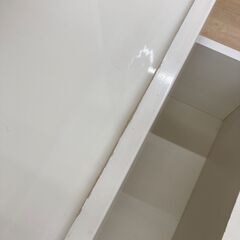 A-750【リユースのサカイ野々市店】ジモティ来店特価‼ 食器棚  木製 ホワイト クリーニング済みの画像