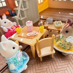 【美品】シルバニアファミリー赤い屋根の大きなお家ギフトセットの画像