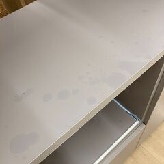 A-752【リユースのサカイ野々市店】ジモティ来店特価‼ キッチンラック 木製 グレー クリーニング済みの画像