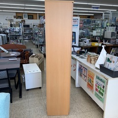 【ジモティー割引で最大15％OFF⭐️】 ディスプレイフラップ扉　本棚　木目　家具の大丸の画像