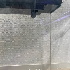 45㎝全面曲げガラス水槽　GEX上部フィルター付の画像