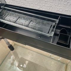 45㎝全面曲げガラス水槽　GEX上部フィルター付の画像