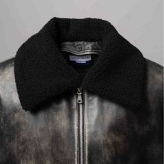 《UNISEX》Sheep Leather Mouton G-1 Flight Jacket/シープレザームートンプライムオーバーG-1フライトジャケット【MAISON SPECIAL/メゾンスペシャル】の画像