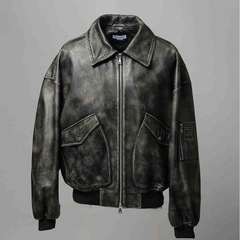 《UNISEX》Sheep Leather Mouton G-1 Flight Jacket/シープレザームートンプライムオーバーG-1フライトジャケット【MAISON SPECIAL/メゾンスペシャル】の画像