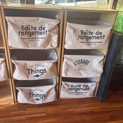 カラーボックス、3段ラックセットの画像