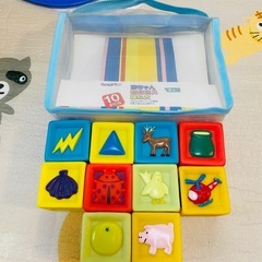 赤ちゃん　知育玩具　柔らかい音が出る積み木の画像